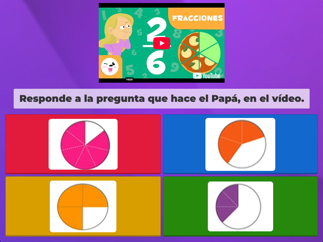 Actividad sobre fracciones